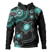 Australia Hoodie Aboriginal Turtle Dreaming Journey Featuring Dot Art