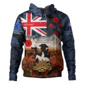 Australia Hoodie Anzac Day Lest We Forget Remembrance Day Soldier Poppy Flower