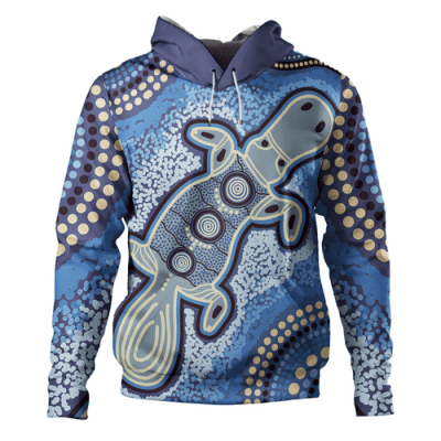 Australia Aboriginal Hoodie - Platypus Aboriginal Dot Painting
 Hoodie