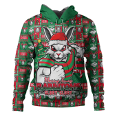 South Sydney Rabbitohs Hoodie Merry Ugly Christmas Comic Style