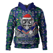 New Zealand Warriors Hoodie Merry Ugly Christmas Comic Style