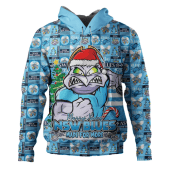 New South Wales Blues Hoodie Merry Ugly Christmas Comic Style