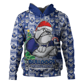 Canterbury-Bankstown Bulldogs Hoodie Merry Ugly Christmas Comic Style