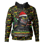 Penrith Panthers Hoodie Merry Ugly Christmas Comic Style