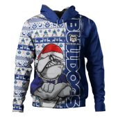 Canterbury-Bankstown Bulldogs Hoodie Merry Ugly Xmas Nordic Pattern Style