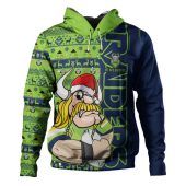Canberra Raiders Hoodie Merry Ugly Xmas Nordic Pattern Style