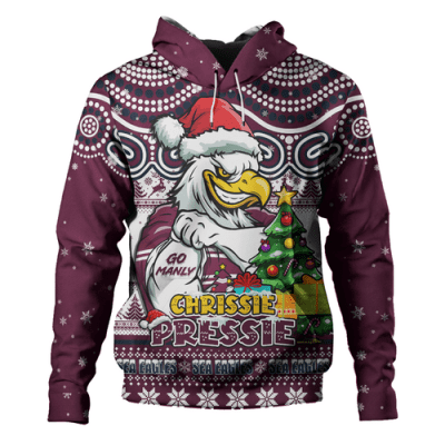 Manly Warringah Sea Eagles Hoodie Aussie Ugly Christmas For Die Hard Fan Supporters