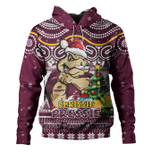 Queensland Maroons Hoodie Aussie Ugly Christmas For Die Hard Fan Supporters