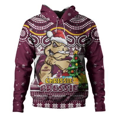 Queensland Maroons Hoodie Aussie Ugly Christmas For Die Hard Fan Supporters