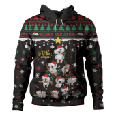 Australia Hoodie Merry Christmas Tis The Season Koala Edition