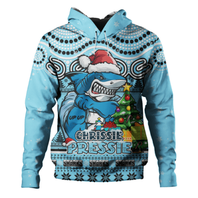 Cronulla-Sutherland Sharks Hoodie Aussie Ugly Christmas For Die Hard Fan Supporters