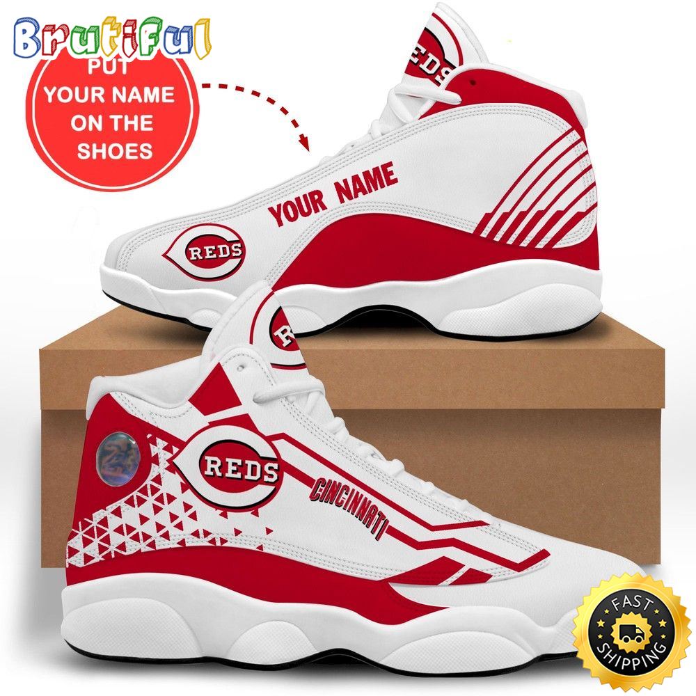 MLB Cincinnati Reds Custom Name Air Jordan 13 Shoes V5 MLB Cincinnati Reds Custom Name Air Jordan 13 Shoes V5