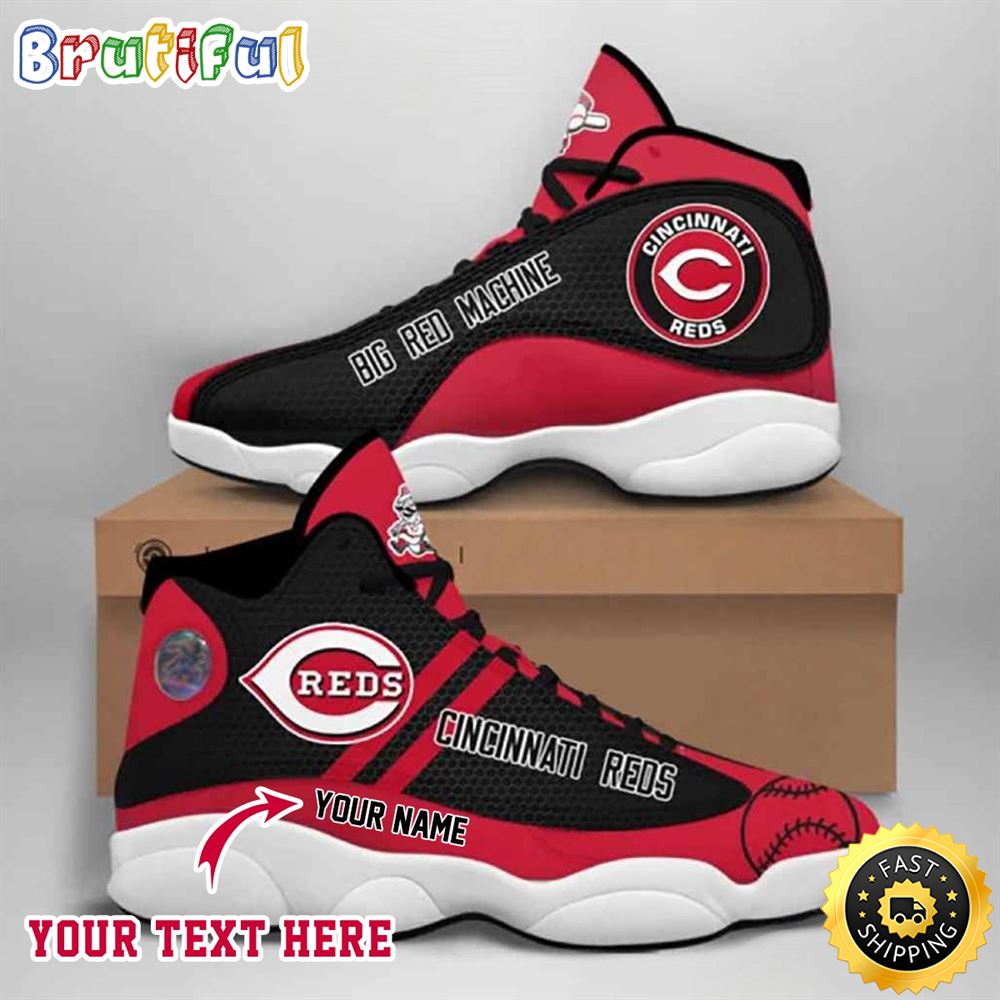 MLB Cincinnati Reds Custom Name Air Jordan 13 Shoes V6 MLB Cincinnati Reds Custom Name Air Jordan 13 Shoes V6