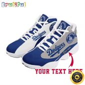 MLB Los Angeles Dodgers Custom Name Air Jordan 13 Shoes V8