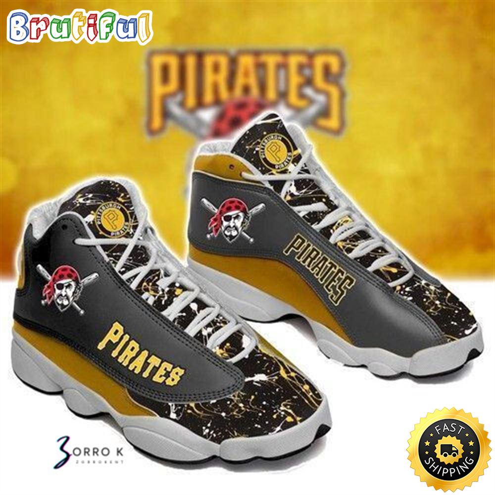 MLB Pittsburgh Pirates Air Jordan 13 Shoes V2 MLB Pittsburgh Pirates Air Jordan 13 Shoes V2
