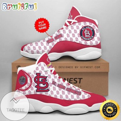 MLB St. Louis Cardinals Custom Name Air Jordan 13 Shoes V4