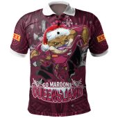 Cane Toads Polo Shirt - Custom Cane Toads Mascot With Aboriginal Inspired Art Polo Shirt