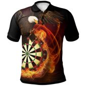 Australia Eagles Dart Custom Hoodie - Eagles Dartboard Flaming Arrow Hoodie