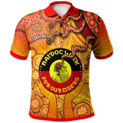 Australia Naidoc Week Polo Shirt - Custom For Our Elders Aboriginal Inspired My Love My Culture Polo Shirt