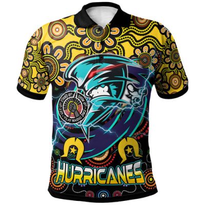 Wellington Hurricanes Rugby Hoodie - Naidoc Week Wellington Hurricanes with Aboriginal Inspired Indigenous "Get up! Stand Up! Show up!" Hoodie