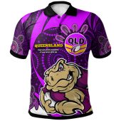 Cane Toads Polo Shirt - Cane Toads QLD Quotes with Cane Toad STATES OF ORIGINS Aboriginal Inspired Polo Shirt