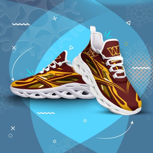 NFL Washington Commanders Brown Yellow Max Soul Shoes V2 NFL Washington Commanders Brown Yellow Max Soul Shoes V2