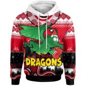 St. George Illawarra Dragons Hoodie - Custom Aboriginal Inspired Dragon Hoodie