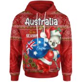 Aboriginal Christmas Hoodie - Custom Australia Koala Ugly Christmas with Aboriginal Inspired Green Hoodie