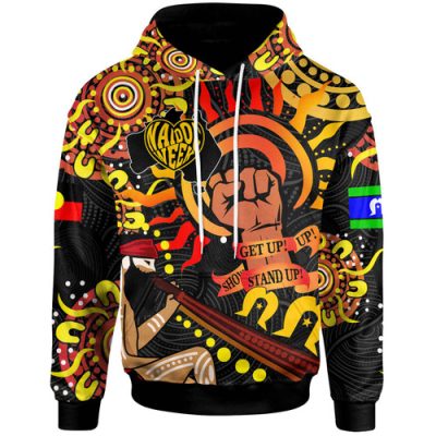 Australia Naidoc Week Hoodie - Custom Naidoc Week Aboriginal Inspired Culture in My Heart "Get up! Stand up! Show up!" Hoodie