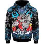 Canterbury-Bankstown Bulldogs Hoodie - Custom Naidoc Week Canterbury-Bankstown Bulldogs Torres Strait and Ball Aboriginal Inspired Patterns