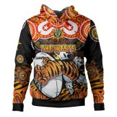 Wests Tigers Custom Hoodie - Naidoc Week and Torres Strait Island with Aboriginal Inspired Hoodie