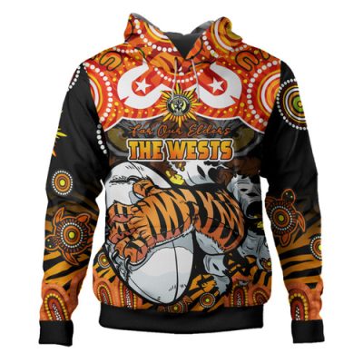 Wests Tigers Custom Hoodie - Naidoc Week and Torres Strait Island with Aboriginal Inspired Hoodie