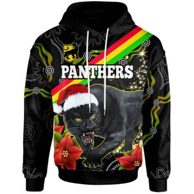 Penrith Panthers Hoodie - Custom Penrith Panthers Aboriginal Inspired Hoodie