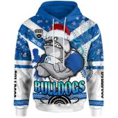 Canterbury-Bankstown Bulldogs Christmas Hoodie - Custom Canterbury-Bankstown Bulldogs Aboriginal Inspired Christmas Hoodie