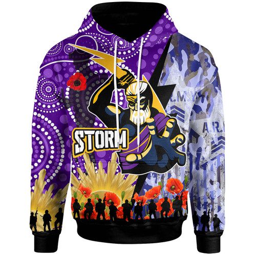 Melbourne Storm Hoodie - Custom Aboriginal Inspired Melbourne Storm Hoodie Melbourne Storm Hoodie - Custom Aboriginal Inspired Melbourne Storm Hoodie