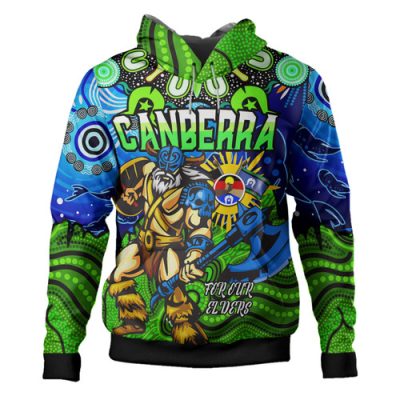 Canberra Raiders Naidoc Custom Hoodie -Aboriginal Inspired Torres Strait Hoodie