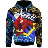 North Queensland Cowboys Naidoc Custom Hoodie - Aboriginal Inspired Dot Painting Style Hoodie