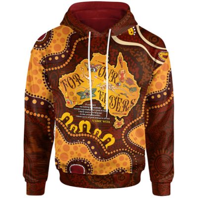 Australia Naidoc Week Hoodie - Custom For Our Elders Naidoc Quotes Aboriginal Inspired Land Hoodie