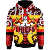 Waikato Chiefs Rugby Hoodie -  Chiefs With Maori Pattern Naidoc Week ''Get Up, Stand Up, Show Up'' Hoodie