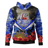 Australia Custom Hoodie - Anzac Poppy Aboriginal Inspired Hoodie