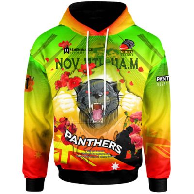 Penrith Panthers Anzac Hoodie - Custom Lest We Forget Hoodie