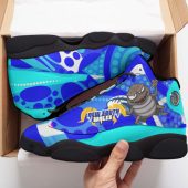 Cockroaches  High Top Basketball Shoes J 13- Torres Strait Aboriginal Inspired Flag  Sneakers