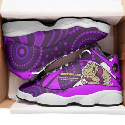 Cane Toads High Top Basketball Shoes J 13 - Cane Toads Mascot Aboriginal Inspired Art Sneakers J 13