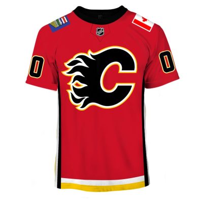 MON-YOURNAME_NHLCalgary Personalised Calgary Flames Limited Edition 3D All Over Printed Shirts For Men & Women - OldSchoolThings - Personalize Your Own New & Retro Sports Jerseys, Hoodies, T Shirts