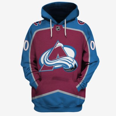 MON-YOURNAME_NHLColorado2 Personalized Colorado Avalanche Limited Edition 3D All Over Printed Shirts For Men & Women - OldSchoolThings - Personalize Your Own New & Retro Sports Jerseys, Hoodies, T Shirts
