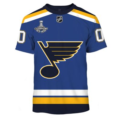 MON-YOURNAME_NHLLouis2 Personalized St. Louis Blues Limited Edition 3D All Over Printed Shirts For Men & Women - OldSchoolThings - Personalize Your Own New & Retro Sports Jerseys, Hoodies, T Shirts