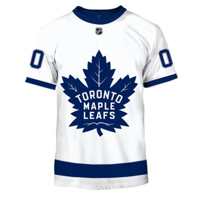 MON-YOURNAME_NHLTorontoAway Personalize Toronto Maple Leafs Limited Edition 3D All Over Printed Shirts For Men & Women - OldSchoolThings - Personalize Your Own New & Retro Sports Jerseys, Hoodies, T Shirts