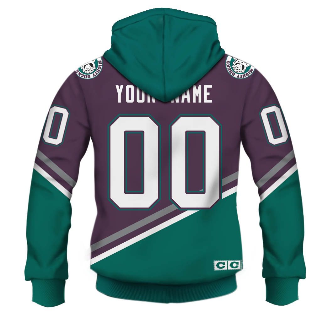 Personalized ANAHEIM MIGHTY DUCKS 90s Vintage Throwback Away Jersey - OldSchoolThings - Personalize Your Own New & Retro Sports Jerseys, Hoodies, T Shirts