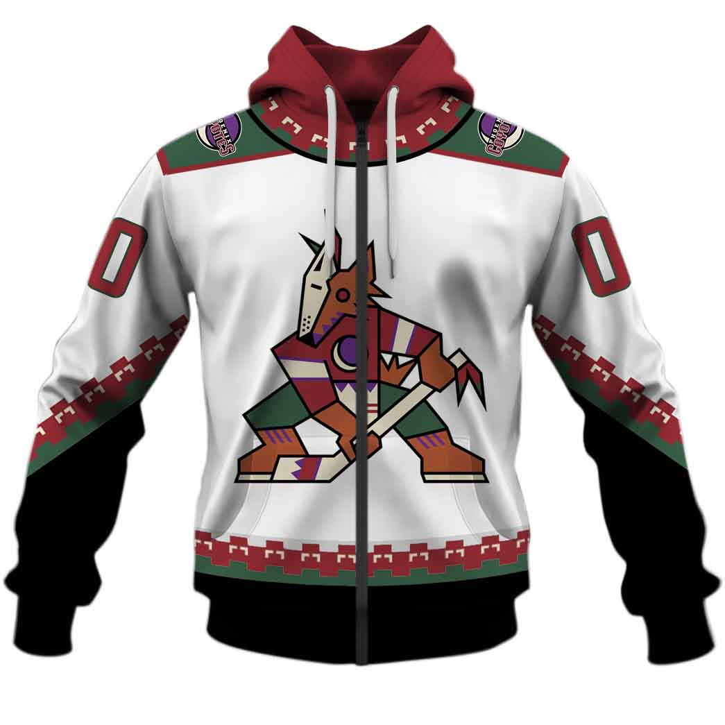 Personalized Phoenix Coyotes / Arizona Coyotes 90s Vintage Away Jersey - OldSchoolThings - Personalize Your Own New & Retro Sports Jerseys, Hoodies, T Shirts
