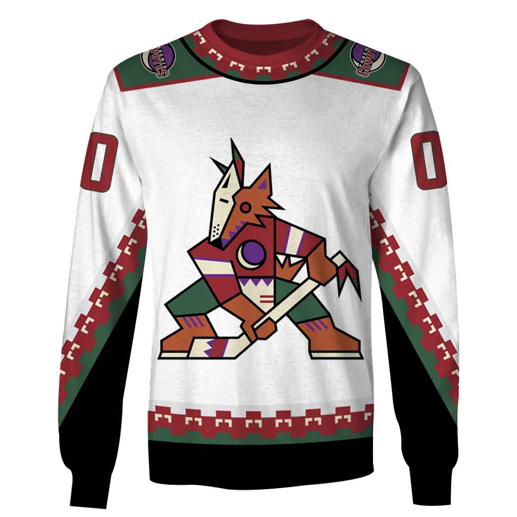 Personalized Phoenix Coyotes / Arizona Coyotes 90s Vintage Away Jersey - OldSchoolThings - Personalize Your Own New & Retro Sports Jerseys, Hoodies, T Shirts